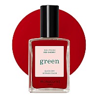 Manucurist Green Nail Polish Red Cherry Natural Classic Nail Polish 9Free Vegan And Plantbased Nail Polish 79 Manicure