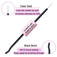 Diy Lash Extension Kit Bond And Seal Lash Glue Remover 300 Pcs 50D Lash Clusters Kit Mascara Wands Eyelash Extension Kit Eyelash