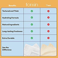 Fomin Travel Deodorant Wipes 30 Count Glowing Coconut And Vanilla Ph Balanced Hypoallergenic Mini Deodorant Wipes For Wom