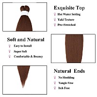 Brown Braiding Hair Pre Stretched Brown Easy Pre Stretched Braids Professional Synthetic Braiding Hair 6 Pcslot 26 Inches Hot W