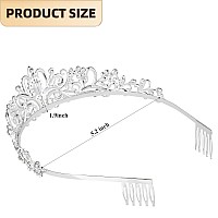 Sparkling Crystal Princess Tiara For Women Crown Queen Fashion Headband For Wedding Birthday Bride Bridal Prom Party Valentines