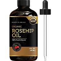 Brooklyn Botany Organic Rosehip Oil For Face Skin And Hair 100 Pure And Natural Organic Rosehip Seed Oil Use As Carrier Oi