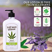 Hemp Heaven Moisturizing Body Lotion Lavender Dreams Made With Natural Hemp Seed Oil For Men Women 18 Oz