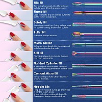 21Pcs Nail Drill Bits Sets With Nail Drill Holder Case 332 Inch Diamond Cuticle Electric Nail File Ceramic Acrylic Gel Nail