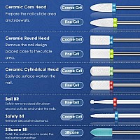 21Pcs Nail Drill Bits Sets With Nail Drill Holder Case 332 Inch Diamond Cuticle Electric Nail File Ceramic Acrylic Gel Nail