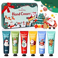 Eleanores Diary Hand Cream Gift Set 6 Mini Travel Size Lotions Shea Butter For Dry Cracked Hands Calendar Advent Gifts