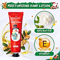 Eleanores Diary Hand Cream Gift Set 6 Mini Travel Size Lotions Shea Butter For Dry Cracked Hands Calendar Advent Gifts