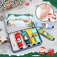 Eleanores Diary Hand Cream Gift Set 6 Mini Travel Size Lotions Shea Butter For Dry Cracked Hands Calendar Advent Gifts