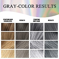 Silver Gray Hair Dye Shampoo 3 In 1 Root Touchup Grey Hair Coverage For Women Men Natural Hair Color Lasts Up To 3 Weeks