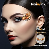 Pixiwink Halloween Temporary Tattoos 12 Pairs Face Tattoos For Adults Dia De Los Muertos Day Of The Dead Face Tattoos Halloween