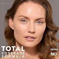 Cover Fx Total Cover Cream Foundation Shade M3 Buildable Coverage Natural Finish Oilfree Sweatproof