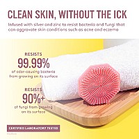 Sud Scrub Antimicrobial Silicone Face Scrubber 1 Pack Gentle Face Exfoliator For Sensitive Skin Eco Friendly Facial Cleansing