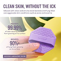 Sud Scrub Antimicrobial Silicone Face Scrubber 1 Pack Gentle Face Exfoliator For Sensitive Skin Eco Friendly Facial Cleansing