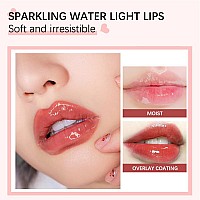 Fovcos Hydrating Lip Glow Oil Moisturizing Lip Glow Oil Lip Plumper Gloss Transparent Lip Gloss Lip Oil Plumping Lip Oil L