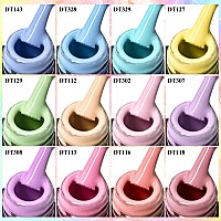 Meet Across Pastel Gel Nail Polish Set Spring Summer Gel Polish Macaron Candy Sweet Color Soft Pink Yellow Blue Gel Polish Kit S