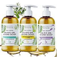 Brittanies Thyme Organic Natural Hand Soap Castile Soap Made Olive Oil And Natural Luxurious Essential Oils Vegan Gluten F