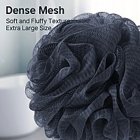 Amazerbath Loofah Sponge 60Gpcs Shower Loofah For Men And Women Body Scrubber Loofa Set Of 3 Bath Sponge Grey Bluepinkw