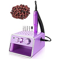 Subay Nail Drill Machine Electric File Portable For Acrylic Gel Dip Powder Nails Nail Drill Kit For Manicure Pedicure Nail Se