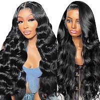 Hot Star 250 Density 13X6 Body Wave Lace Front Wigs Human Hair Pre Plucked 13X6 Human Hair Wigs For Black Women Glueless Fronta