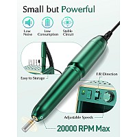 Subay Nail Drill Machine Electric File Portable For Acrylic Gel Dip Powder Nails Nail Drill Kit For Manicure Pedicure Nail Se