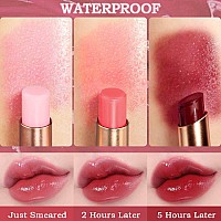 Bingbrush 3 Pcs Peach Strawberry Red Cherries Color Changing Lipstick Queenlong Lasting Lip Care Moisturizer Lip Balm Korean Ma