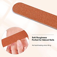 Canvalite Nail File Large Emery Boards For Nails180 Grit Nail Files For Natural Nails Thin Emory Nail File Pack Manicure Tool