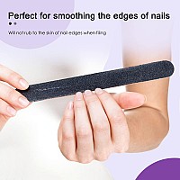 Canvalite Nail File Thin Emery Boards For Nails 100180 Grit Nail Files For Natural Nails Manicure Pedicure Tool For Home And Sa