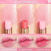 Kaely 3Pcs Peach Strawberry Blueberry Tinted Lip Balmph Lipstick Color Changing Makeup Setslips Plumper Tint Glosskorean Lip