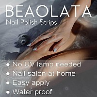 Beaolata Nail Polish Strips 32 Nail Wraps Nail Stickers Gel Nail Strips Easy Apply Remove Long Lasting Salon Quality Mix