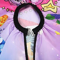 Dokkia Barber Hair Cutting Cape Kids Children Toddler Boys Girls Hairdressing Salon Styling Cloth Apron Cover Gown Unicorn Flam