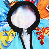 Dokkia Barber Hair Cutting Cape Kids Children Toddler Boys Girls Hairdressing Salon Styling Cloth Apron Cover Gown Sea World Me