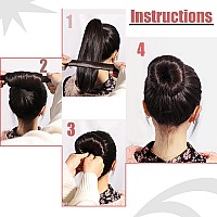 4 Pcs Magic Donut Hair Accessory Ballet Bun Maker For Women And Kids