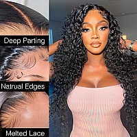 Unice Bye Bye Knots Wig 7X5 Pre Cut Lace Front Wigs Human Hair Jerry Curly Invisible Knots Put On And Go Glueless Human Hair Wig