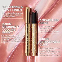 Focallure Shimmer Lipstick Moisturizing Plumping Lip Gloss Shimmery Glossy Finish Hydrating Long Lasting Nonstick Cup Lip Makeu