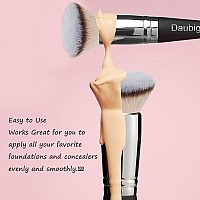 Daubigny Makeup Brushes Dualended Pro Foundation Brush Concealer Brush Perfect For Any Look Premium Hair Flat Top Flawless Brus