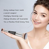 Daubigny Makeup Brushes Dualended Pro Foundation Brush Concealer Brush Perfect For Any Look Premium Hair Flat Top Flawless Brus