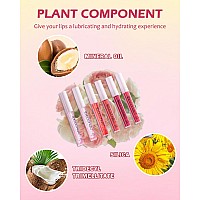 Hydrating Lip Glow Oil6 Colors Tinted Plumping Lip Oil Glossnourishing Clear Pink Red Shiny Glow Reviver Lip Care Oillong Las