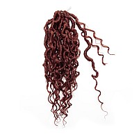 Goddess Locs Crochet Hair 18Inch Faux Locs Crochet Hair Curly Ends Prelooped River Hippie Locs Bohemian Locs Crochet Braids For