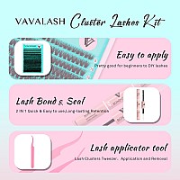 Vavalash Diy Lash Extension Kit 280 Pcs Individual Cluster Lashes Kit 50D 007D916Mm Lash Clusters Lash Bond And Seal Lash