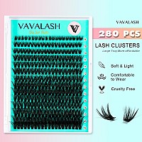 Vavalash Diy Lash Extension Kit 280 Pcs Individual Cluster Lashes Kit 50D 007D916Mm Lash Clusters Lash Bond And Seal Lash