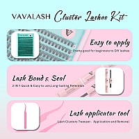 Vavalash Diy Lash Extension Kit 280 Pcs Individual Cluster Lashes Kit 20D 007D916Mm Lash Clusters Lash Bond And Seal Lash