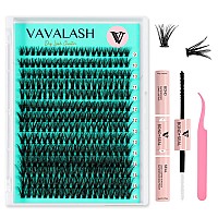 Vavalash Diy Lash Extension Kit 280 Pcs Individual Cluster Lashes Kit 40D 007D916Mm Lash Clusters Lash Bond And Seal Lash