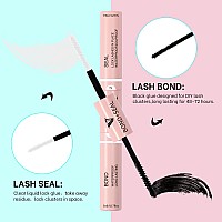 Vavalash Diy Lash Extension Kit 280 Pcs Individual Cluster Lashes Kit 40D 007D916Mm Lash Clusters Lash Bond And Seal Lash