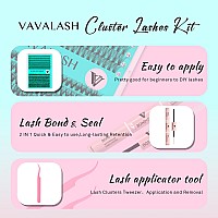 Vavalash Diy Lash Extension Kit 280 Clusters Individual Lashes Kit 20D 30D 007D1016Mm Lash Clusters Lash Bond And Seal Lash