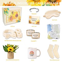 Sending Sunshine Gift Get Well Soon Gifts Basket For Women 9 Pcs Sunflower Gifts Care Pacakge Gifts Box Thinking Of You Gift F