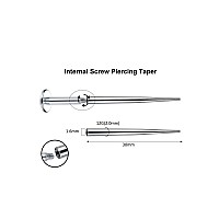 Aumeo G23 Titanium Piercing Taper 12G 14G 16G 18G Piercing Taper Insertion Tool For Nose Lip Monroe Ear Tragus Threadlessintern