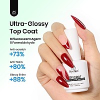 Beetles Gel Base And Top Coat 2 Pcs 15Ml Upgrade Super Shiny Gel Top Coat And Base Coat Set Glossy And Longlasting Gel Polish S