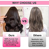 Ally Clip In Hair Extensions Real Human Hair Remy Human Hair Clip In Hair Extensions For Women Double Weft Invisible Straight Se