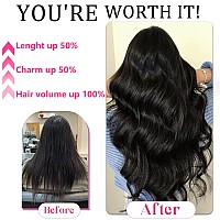 Ally Clip In Hair Extensions Real Human Hair Remy Human Hair Clip In Hair Extensions For Women Double Weft Invisible Straight Se