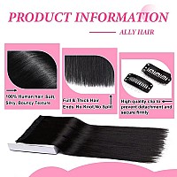 Ally Clip In Hair Extensions Real Human Hair Remy Human Hair Clip In Hair Extensions For Women Double Weft Invisible Straight Se